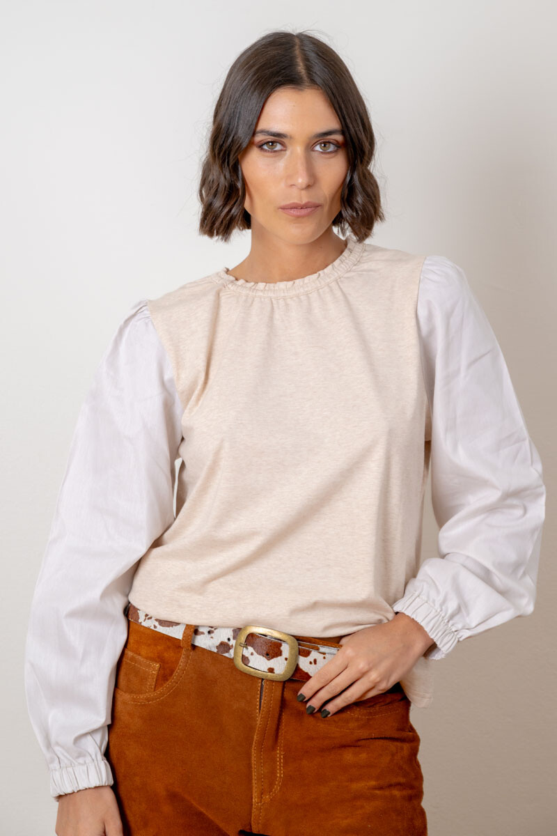 Remera cami Beige