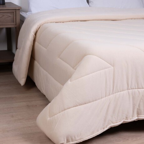 ACOLCHADO KING ALGODON NATURAL-BEIGE BLEND BEIGE