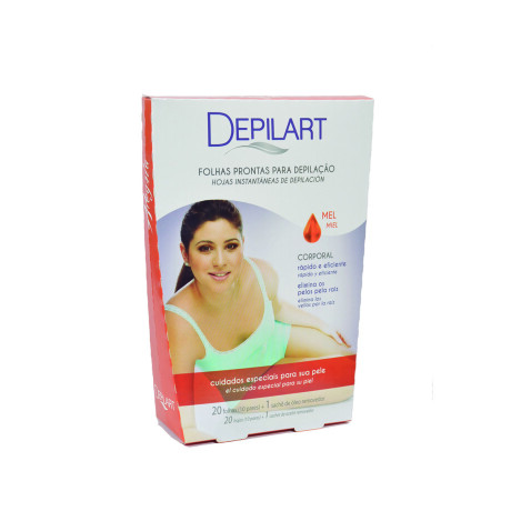 Depilart 20 Hojas Instantaneas De Depilacion Corporal Depilart 20 Hojas Instantaneas De Depilacion Corporal