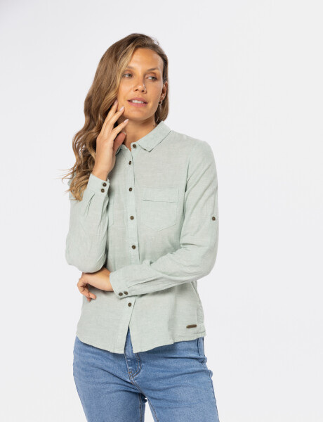 CAMISA DE LINO Verde