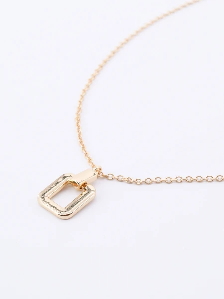 CADENA CON DIJE ESLABON DORADO