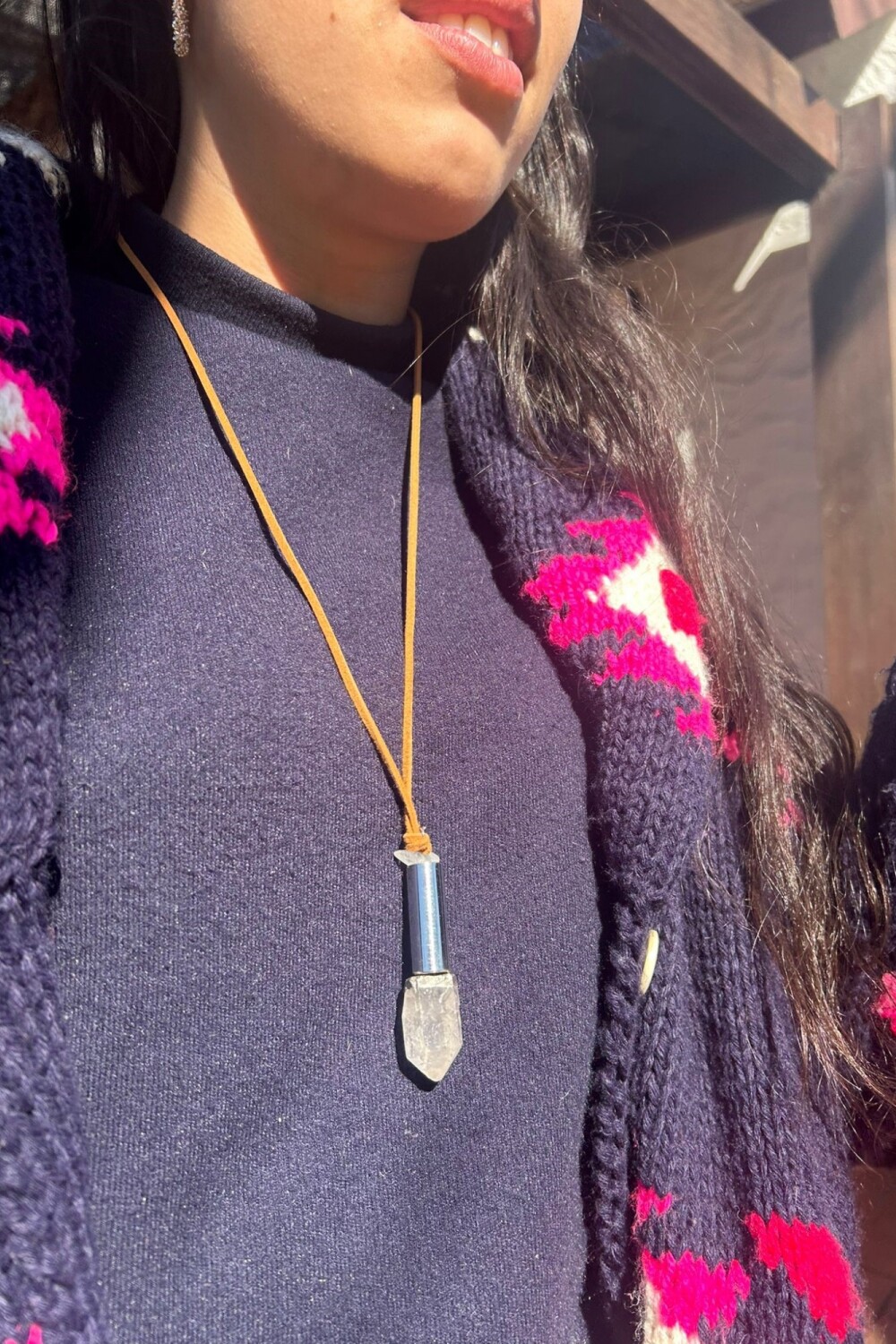 Raw Stone Necklace Traslúcido