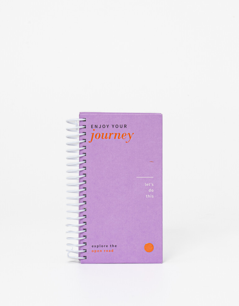 Anotadores Cuadernos y Memos Anotadores Anotador Con Espiral Y Hojas De Color - Violeta Medio