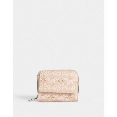 Billetera Cuerina Paisley Rosa Viejo