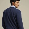 Saco Hombre Tejido Polanco Azul