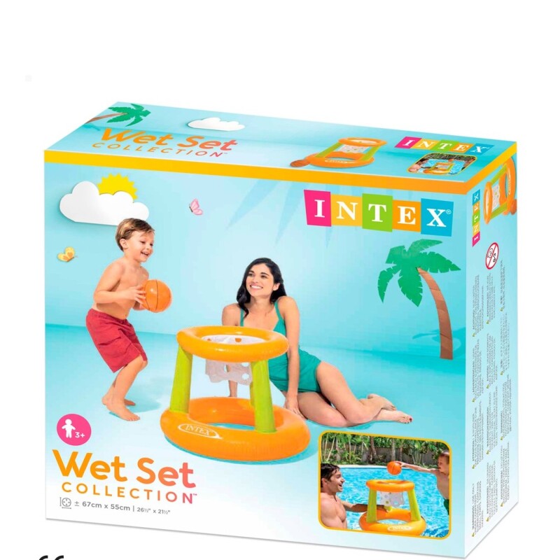 INTEX ARO DE BASKETBALL INFLABLE & FLOTANTE PARA PISCINA 67 X 55 CM Intex Aro De Basketball Inflable & Flotante Para Piscina 67 X 55 Cm