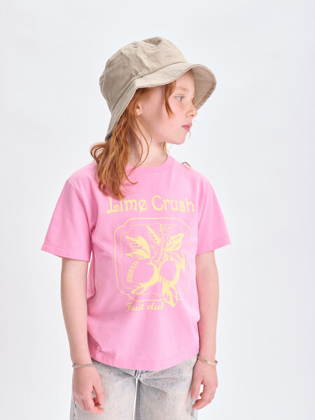 Remera estampa Limas Rosa