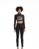 Remera Top Chicago Transparente Negra U
