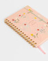 Anotadores Cuadernos y Memos Estampados Cuaderno A5 Espiralado Con Elástico Y Puntera Metálica - Combinacion Multicolor