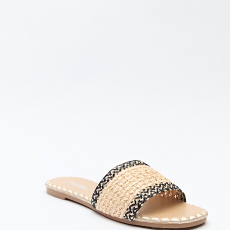 SANDALIA PLATS Negro