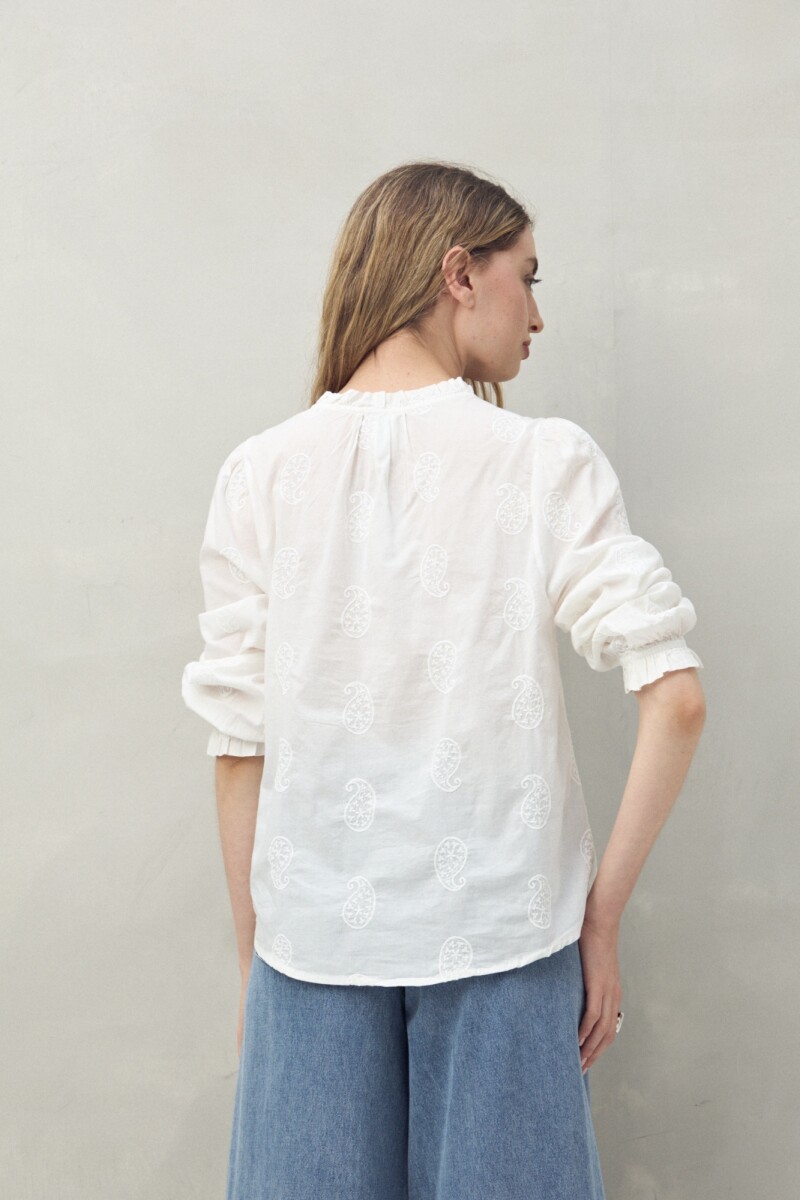 CAMISA ARABESCO Blanco
