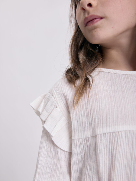 Blusa bordado Crudo