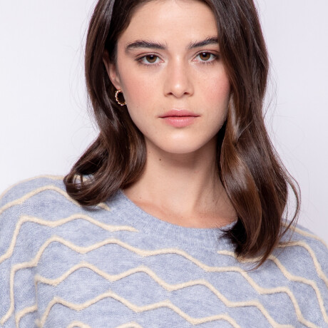 SWEATER MALVINA Celeste Cielo