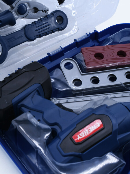 JUEGO DE HERRAMIENTAS A PILA AZUL