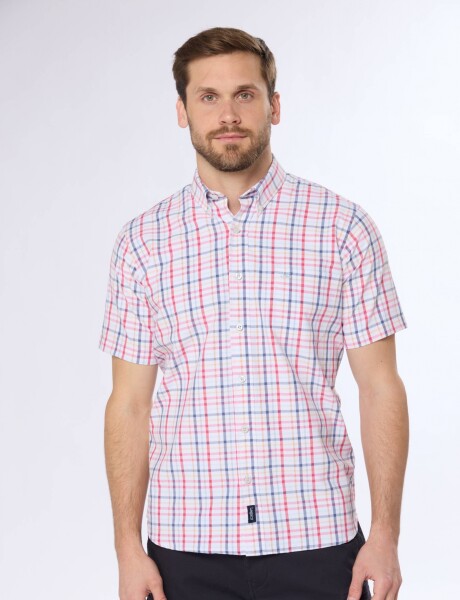 CAMISA SPORT A CUADROS Rojo