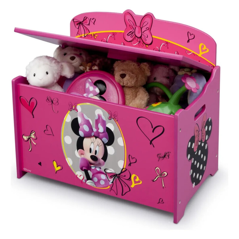 Baúl en madera Infantil para juguetes Disney Minnie Mouse Baúl en madera Infantil para juguetes Disney Minnie Mouse