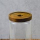 Frasco de vidrio cilíndrico con tapa rosca 1250ml TRANSPARENTE