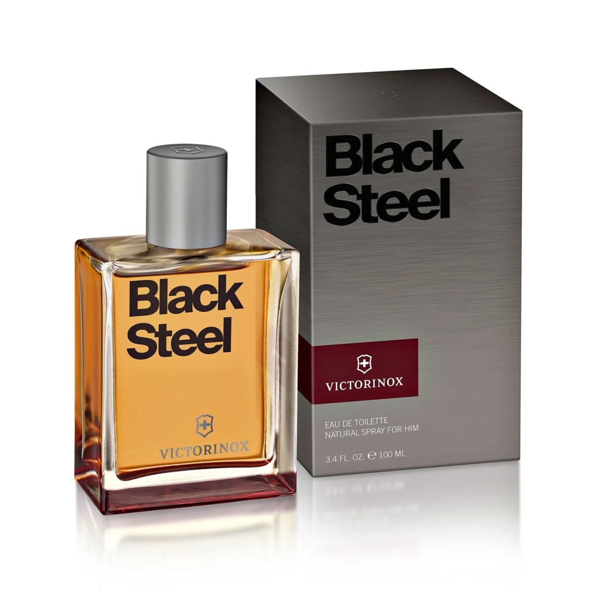 Perfume Victorinox Black Steel EDT 100ml Original 