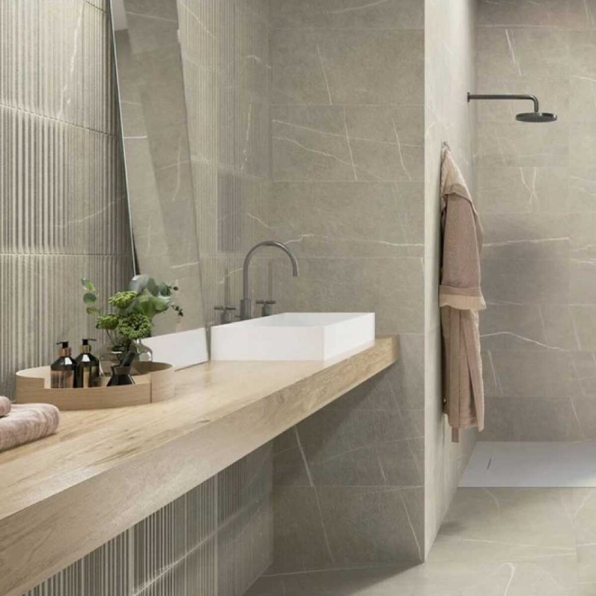 Porcelanato Nomade Bone Ret Mat - 1.42m2 