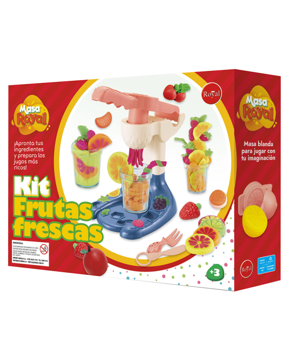 Masa para Moldear Infantil Royal Kit de Frutas Frescas 
