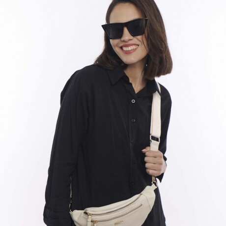 Riñonera con cinta Blanco