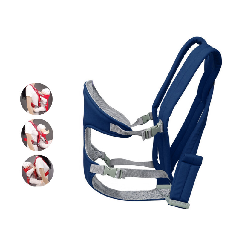 Porta Bebé de Hombros Tipo Silla Ajustable Azul