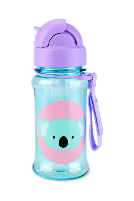 Botella de plástico Tritan, con sorbito, diseño koala Botella de plástico Tritan, con sorbito, diseño koala