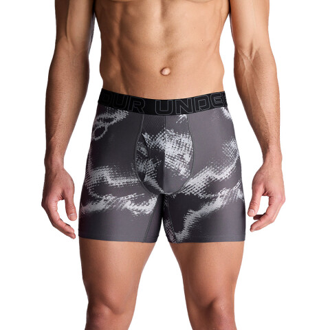 UA PERFORMANCE TECH-PRINT 6 INCH-GRY GRY-014