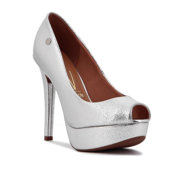 Zapato Vizzano Mujer Taco 12.5cm Plataforma 3.5cm Plata