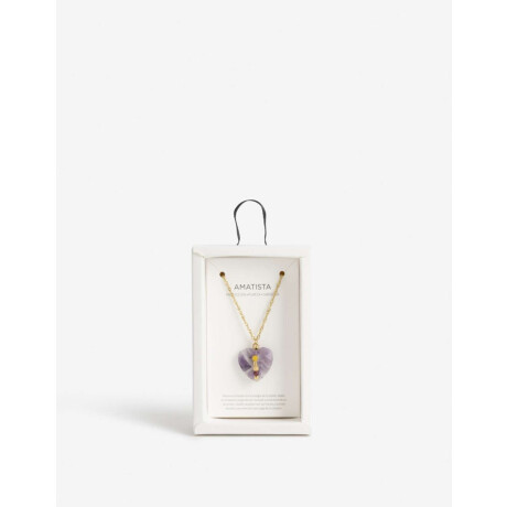 Cadena Acero Healing Rituals Amatista Violeta Medio