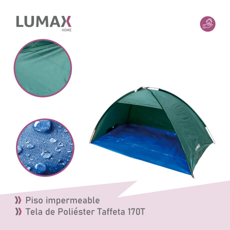 Carpa Lumax tipo playera con Piso 220x120 cm Carpa Lumax tipo playera con Piso 220x120 cm