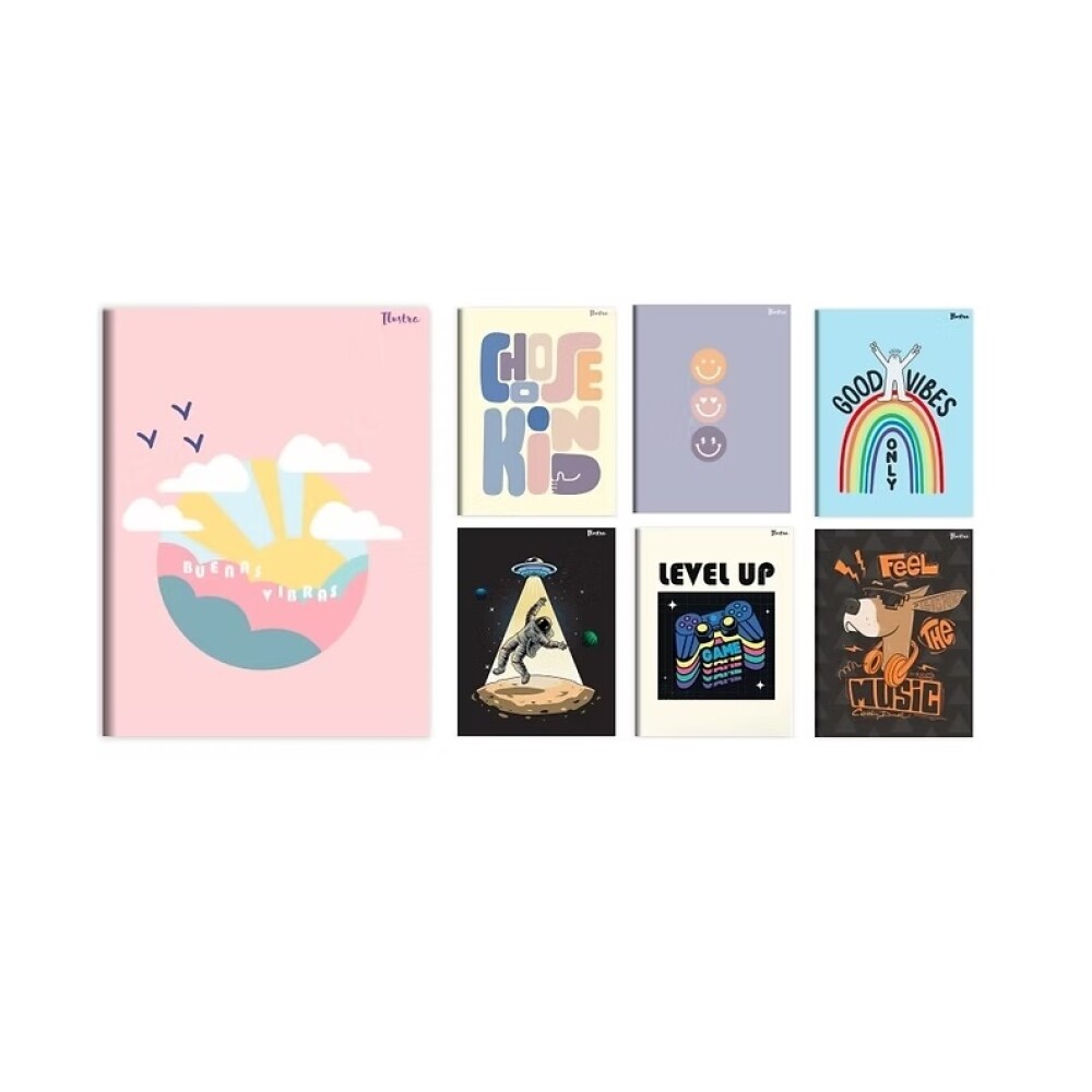 Cuaderno Ilustra 48 Hojas Doble Raya Tapa Flexible Escolar CUADERNO 48H ILUSTRA DOBLE RAYA TAPA FLEXIBLE