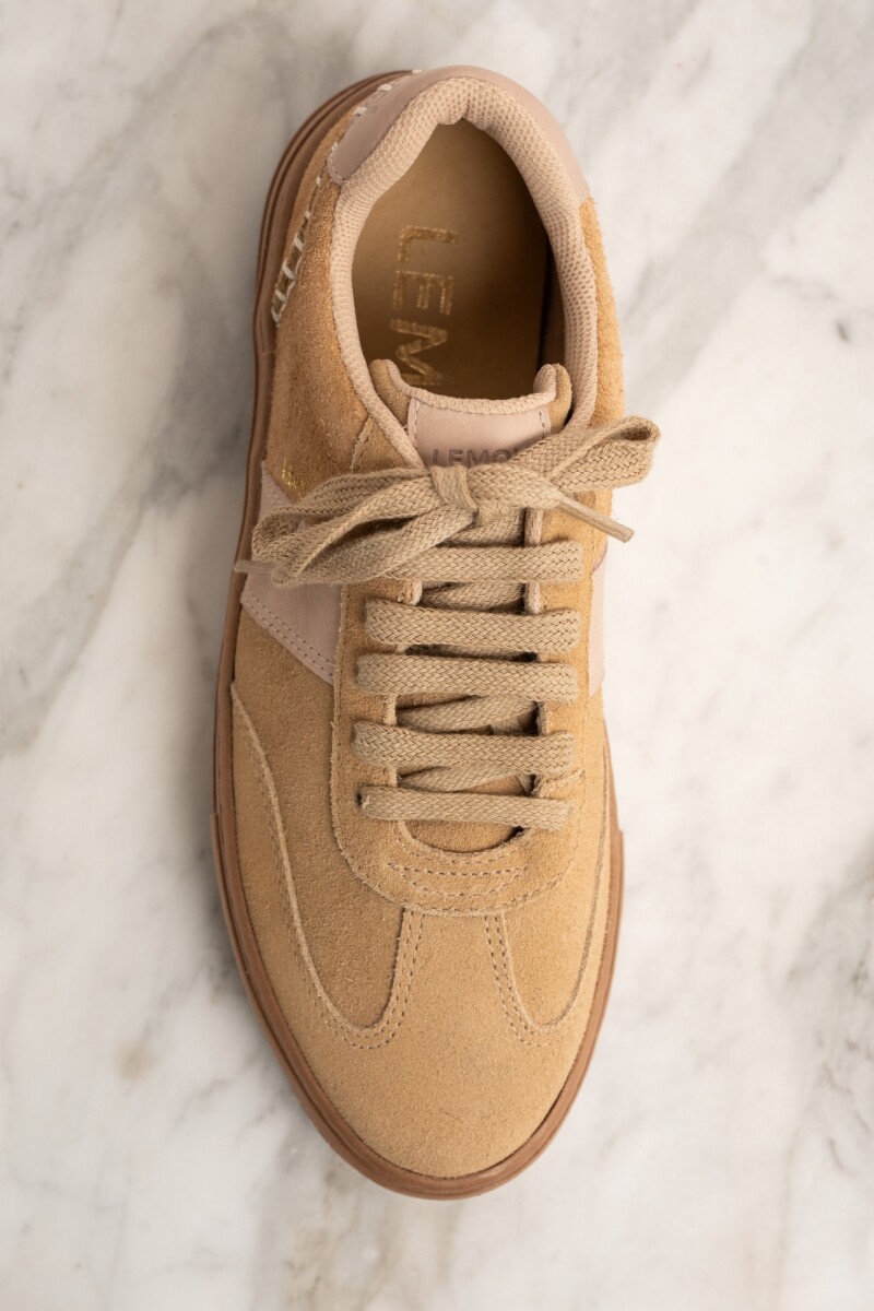 Zapatilla Combinada Gamuza Mocha