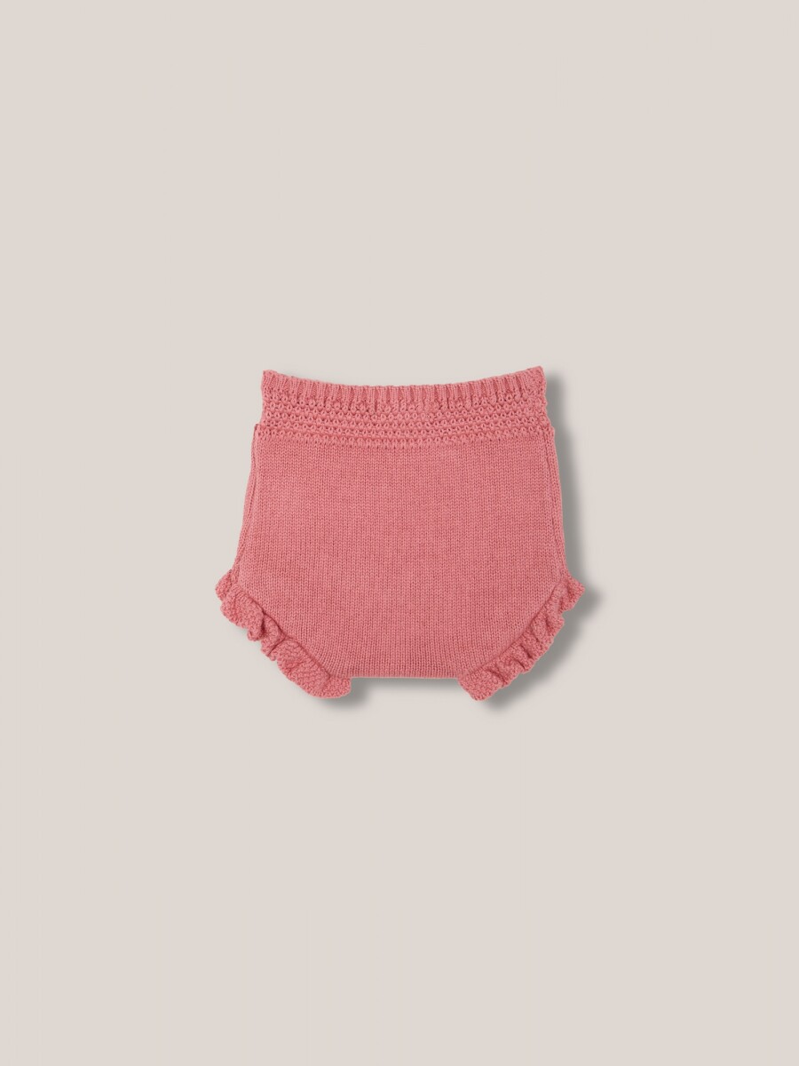 Pantalon Corto De Punto Rosa