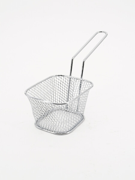 CANASTO INOX PAPAS FRITAS PLATEADO (V)