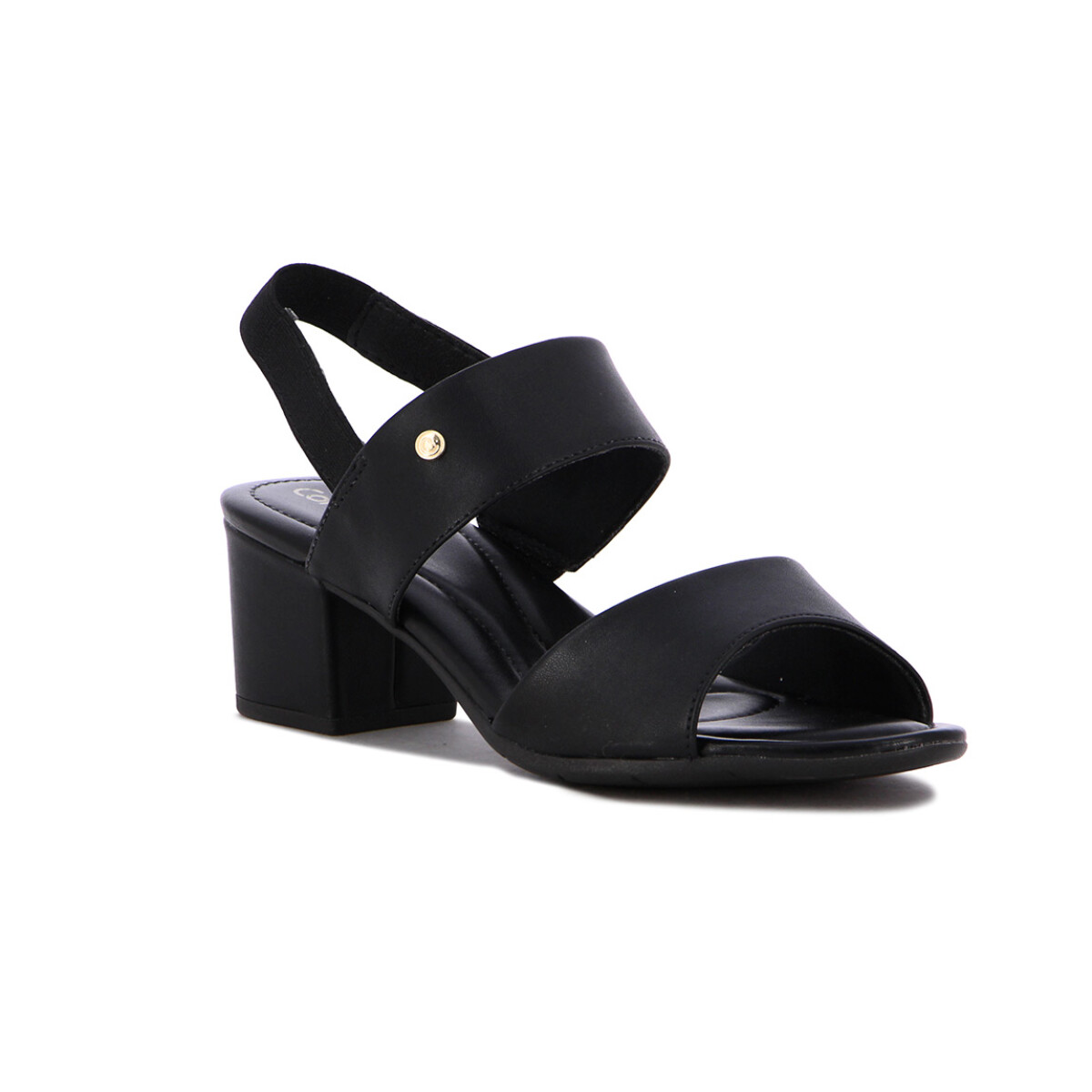 Comfortflex Sand.dama Tiras Anchas C/ Hebilla Y Taco Cuadrado - Negro - Negro 