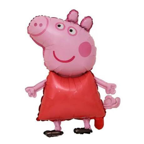 Set Globos Metal Peppa Pig X10 Pcs Cumple +Cinta N11 Cot002004