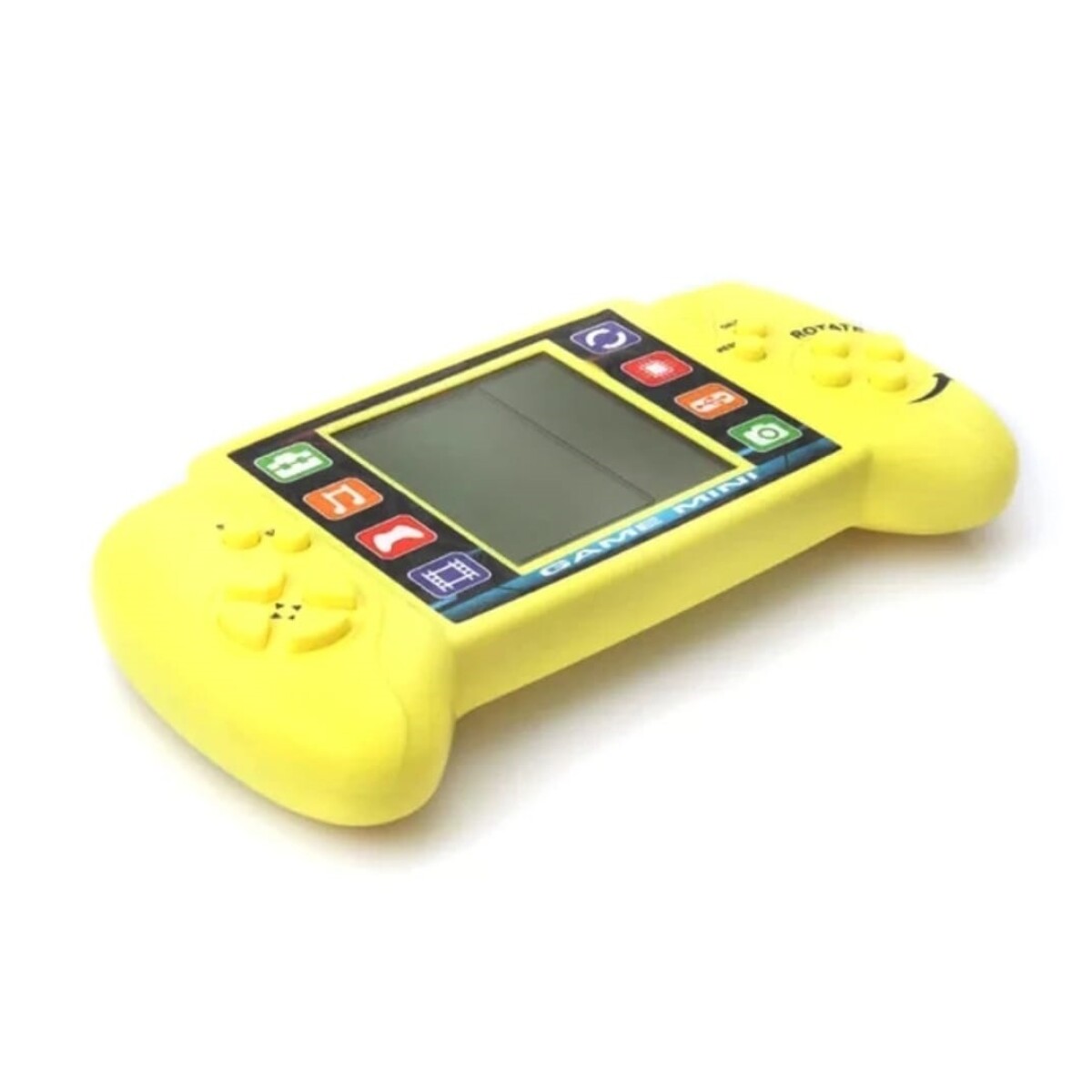 Consola de videojuego tetris amarilo 