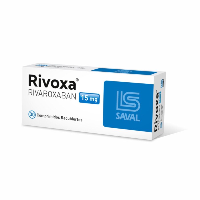 RIVOXA 15 MG. CJ X 30 COMP. REC. única