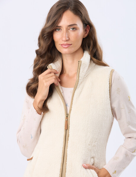 CHALECO SHERPA SUAVE Natural