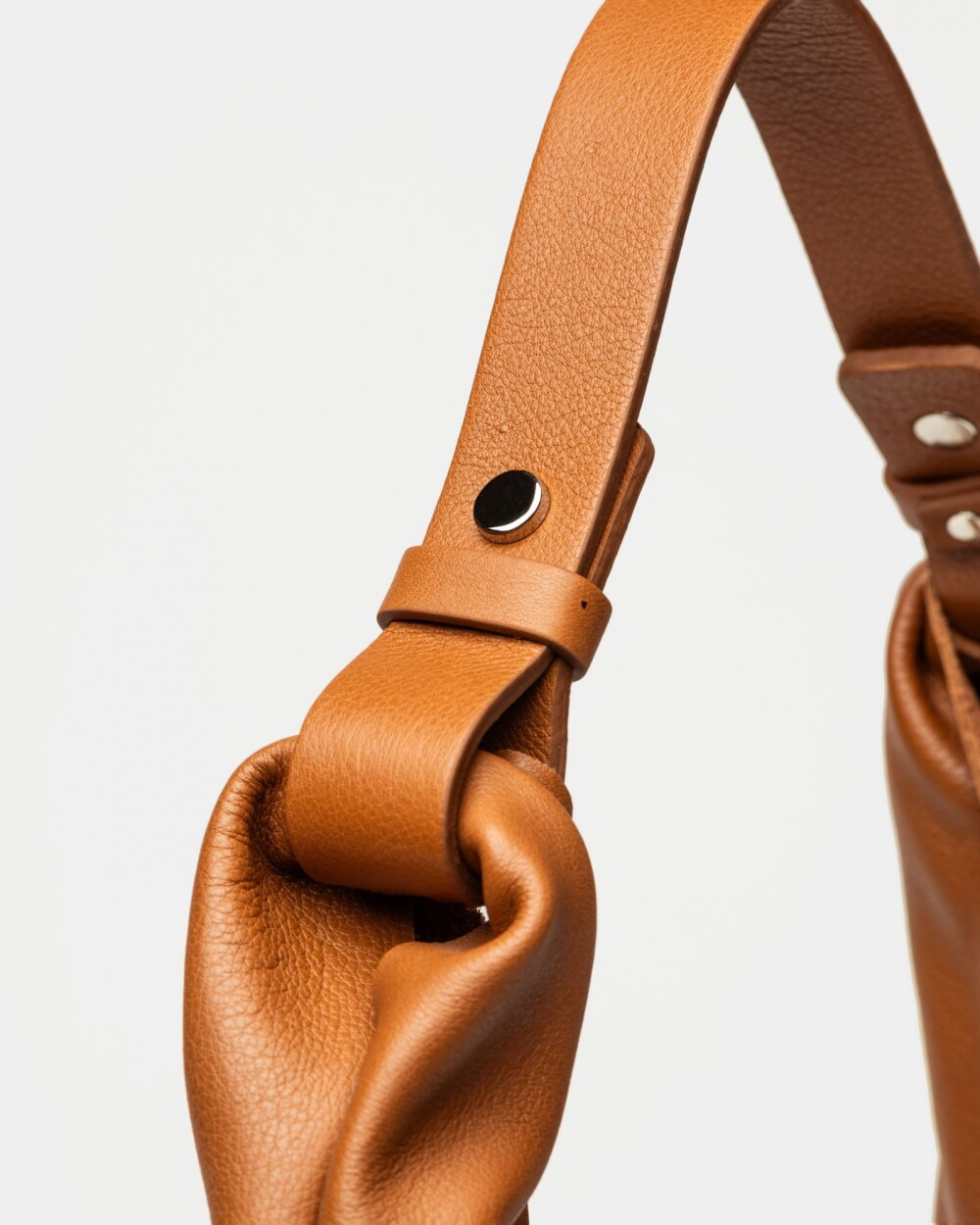 Cartera al hombro The Shopping en cuero graneado Marron