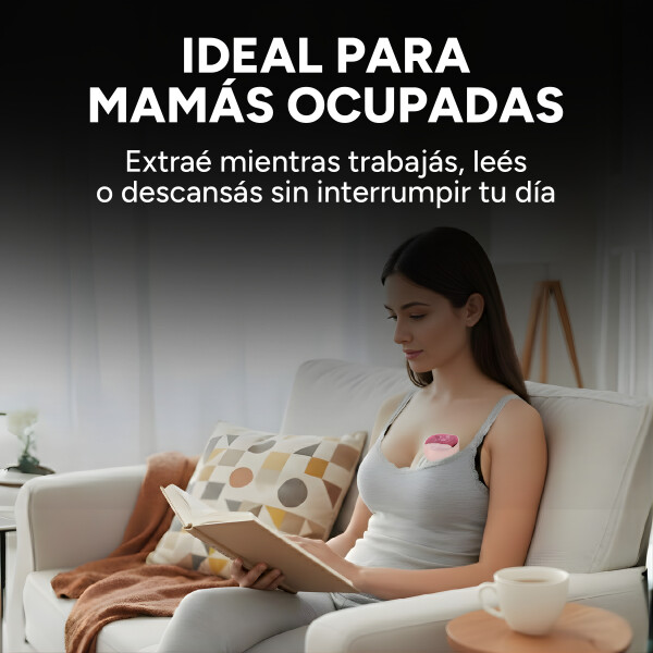 Extractor Maternal Inalambrico 4 Modos 12 Niveles Recargable Color Rosado