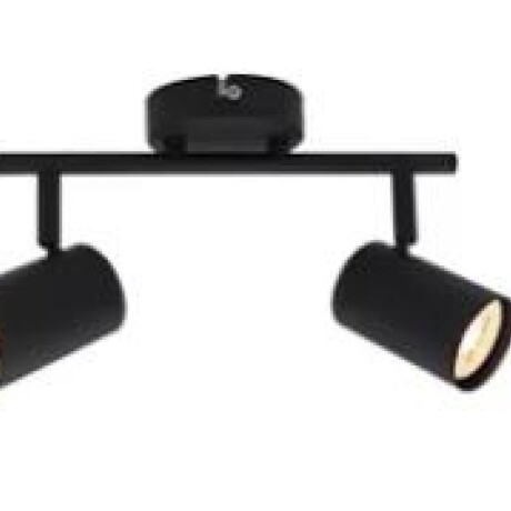 Spot 2 Luces Orientable Para Adosar En Techo / Pared Negro