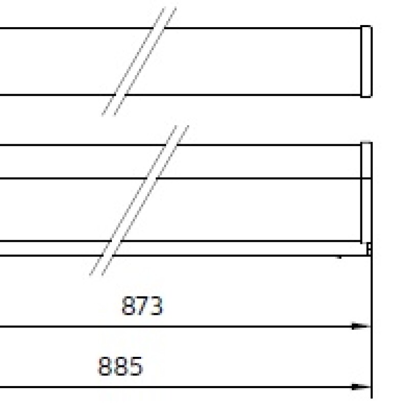 ARTEFACTO LINEAL "BATTEN" LED 9.6W 4000K L900MM ARTEFACTO LINEAL "BATTEN" LED 9.6W 4000K L900MM