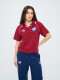 REMERA POLO BLOOM Nacional Mujer Beige, ordeaux