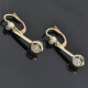 Caravanas En Oro 18K Y Brillantes Caravanas En Oro 18K Y Brillantes