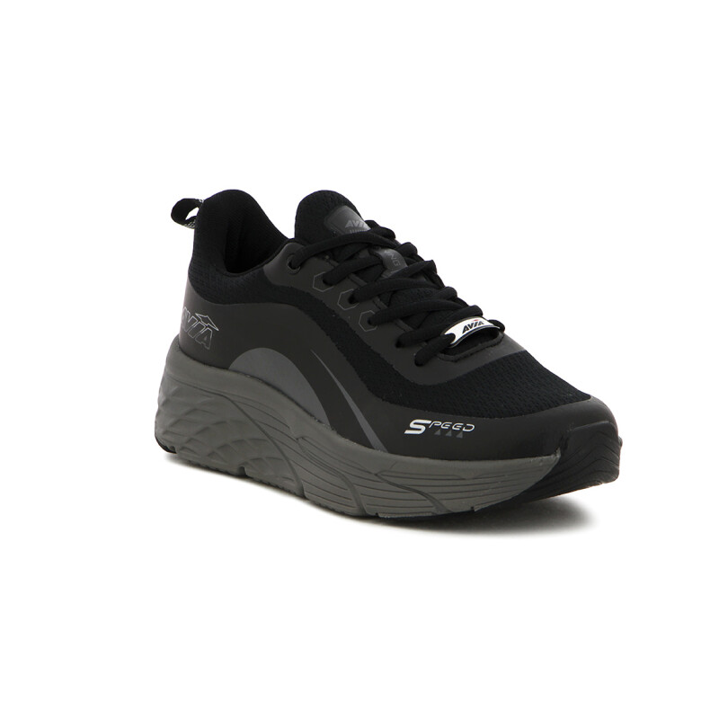 Avia Zapatillas Acordonadas Para Hombre BLACK/ DK GREY Negro-Gris Oscuro