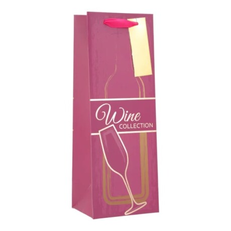 Bolsa Botella Top "Wine" Colores Rosa