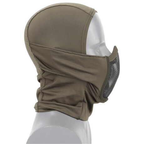 Balaclava con máscara de rejilla Verde
