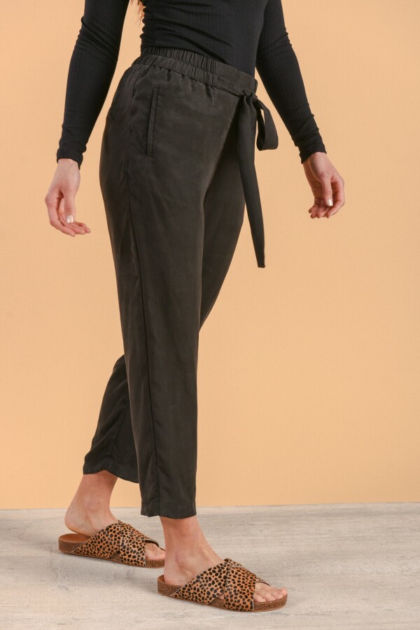 Pantalon Cupro Negro